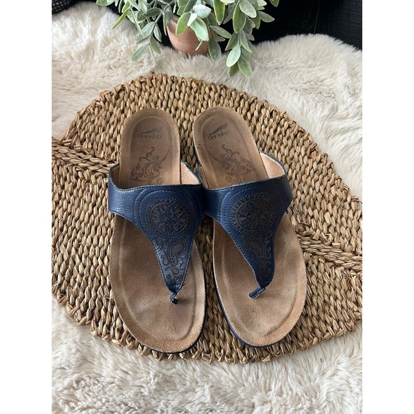 Dansko Shoes Dansko Priya Navy Blue Sandals Sz 4 Poshmark
